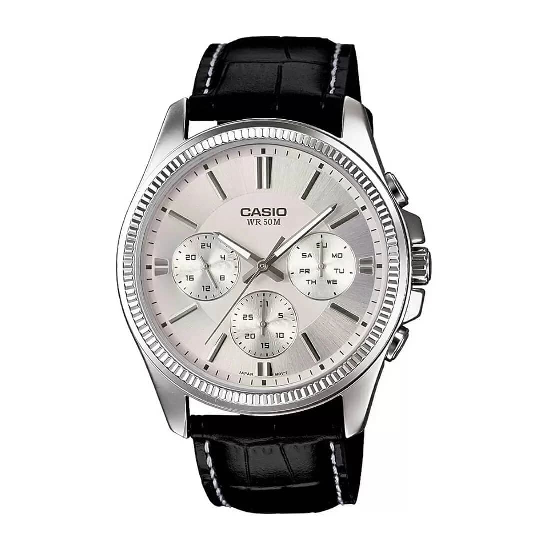 Casio Enticer Multifunction Leather Belt Watch MTP-1375L-7AVDF