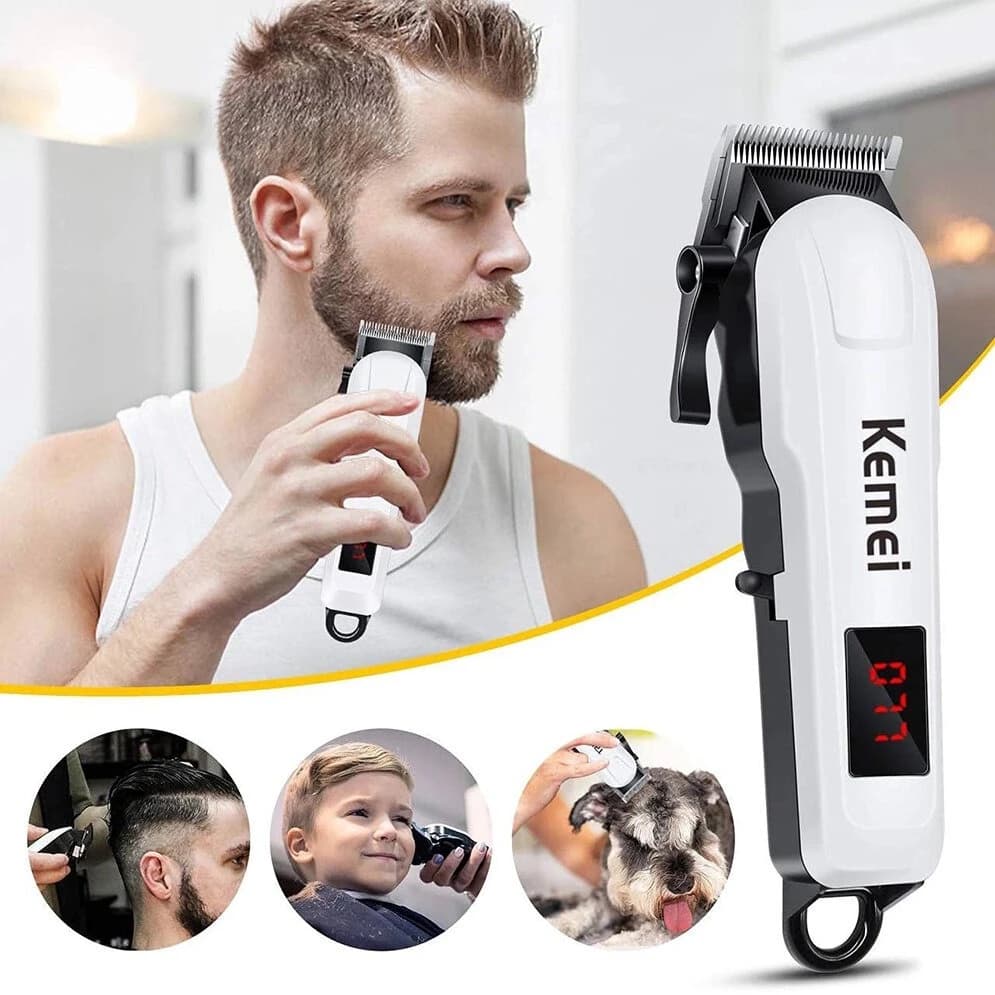 Kemei KM-809A Rechargeable Hair Clipper and Trimmer