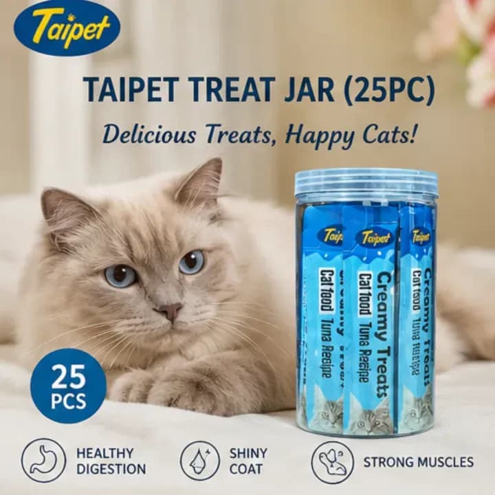 Taipet Creamy Treats All Flv Jar (25pcs)