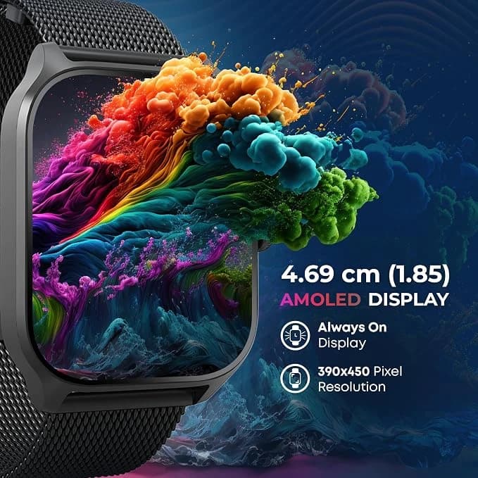 Titan Zeal 1.85" AMOLED Metal Case Smart Watch