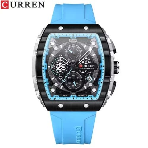 Curren 8442 Silicone Band Men's Watch