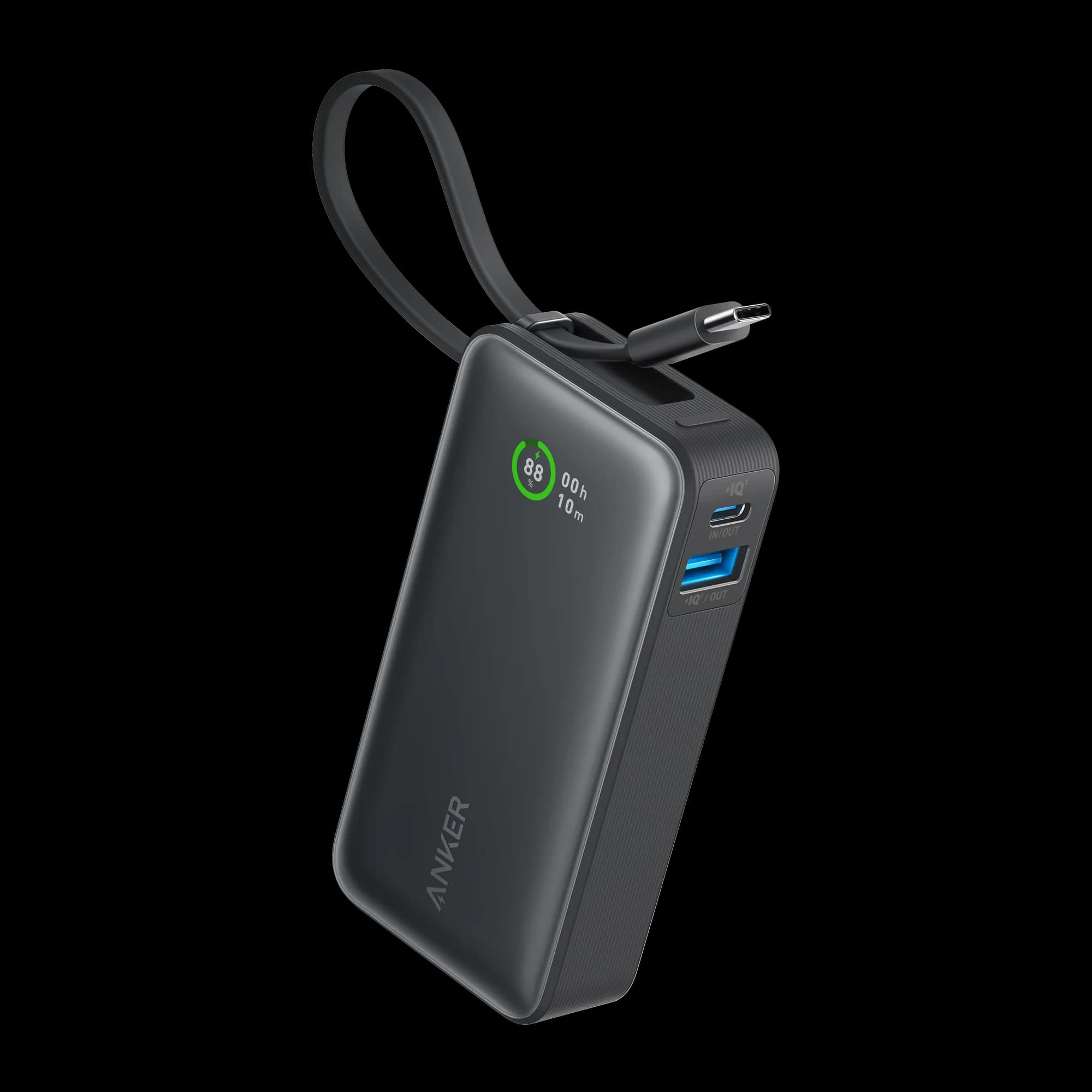 Anker Nano Power Bank 10000mAh 30W Built-In USB-C Cable