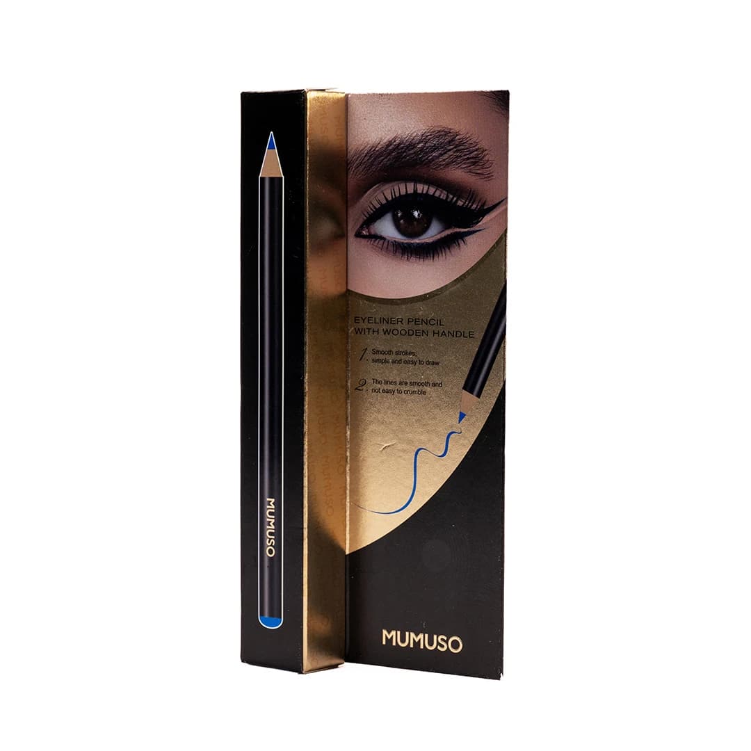 Eyeliner Pencil with Wooden Handle (Blue)