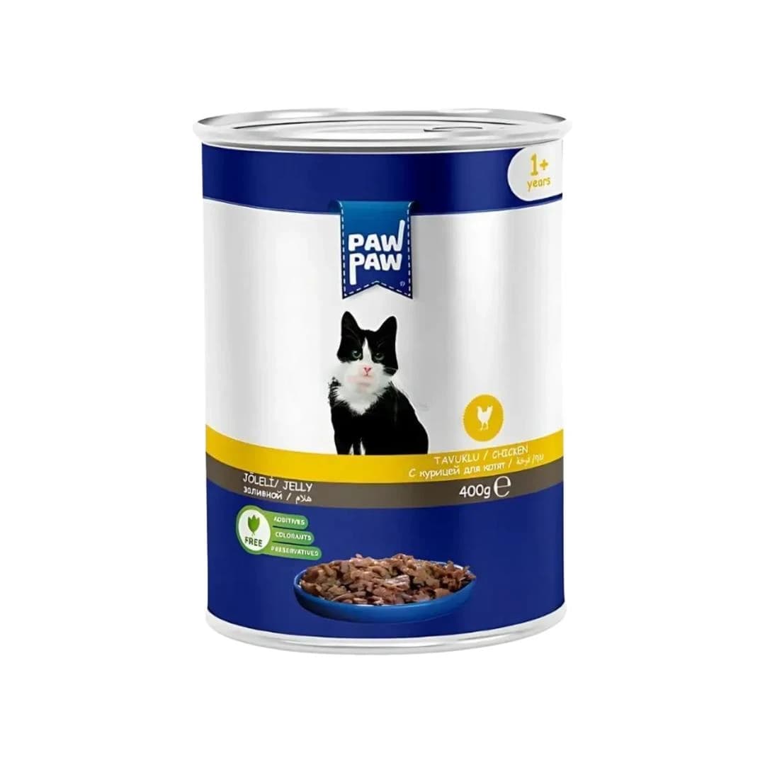 Paw Paw Adult Cat Food Can Chicken 400gm