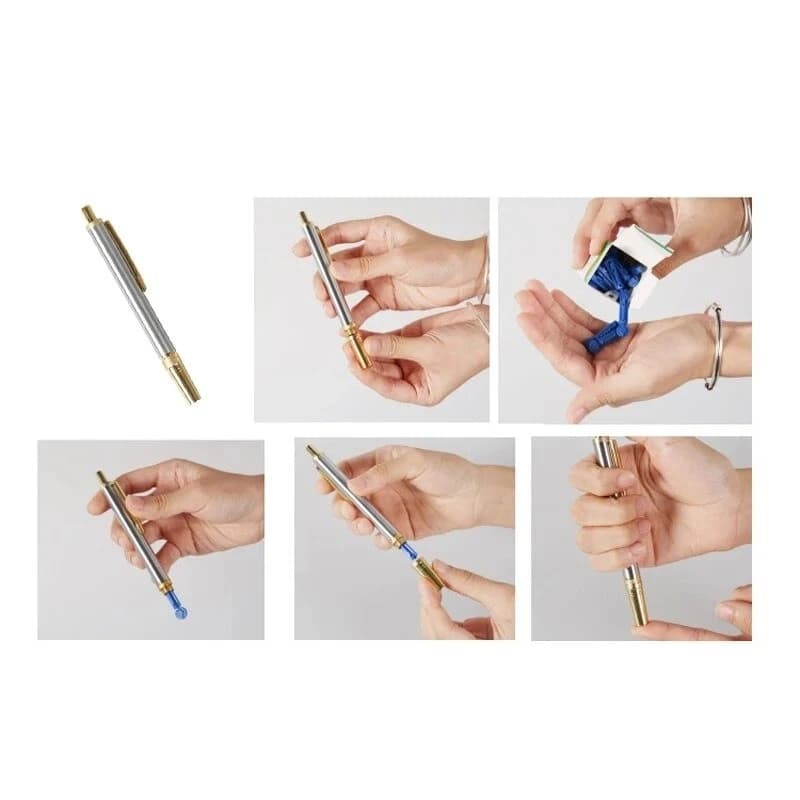 1pcs Stainless Steel Lancet Point Massager Pen Bloodletting Pen Massage Needle Holder For Hijama