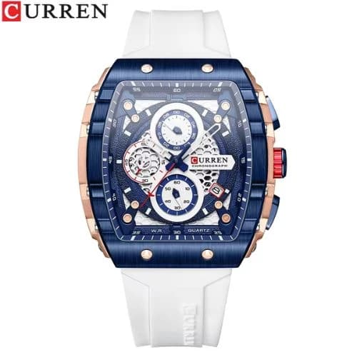 Curren 8442 Silicone Band Men's Watch