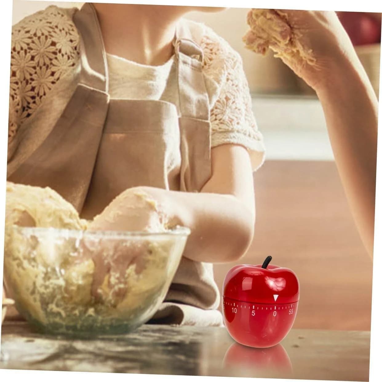 1Pcs Fruit Shape Mechanical Kitchen Timer Decorative Countdown Timer for Cooking Baking and Home Use