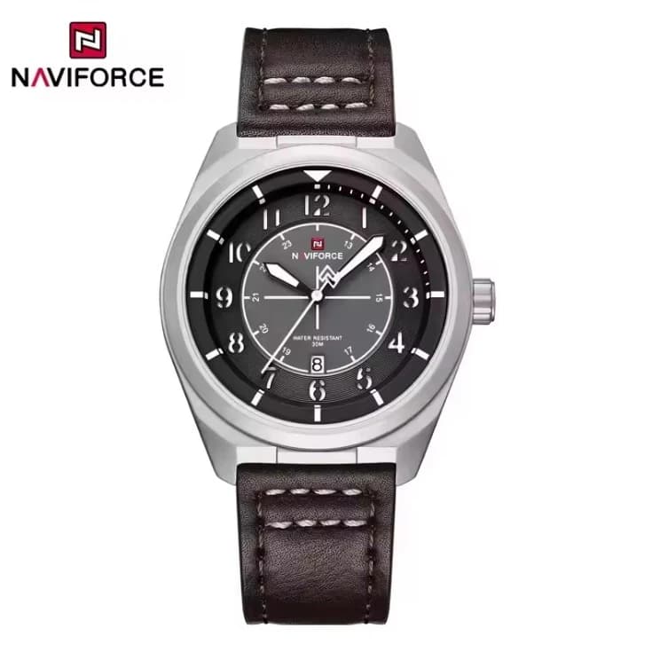 Naviforce 9281 Leather Belt Casual Male Wrist Watch