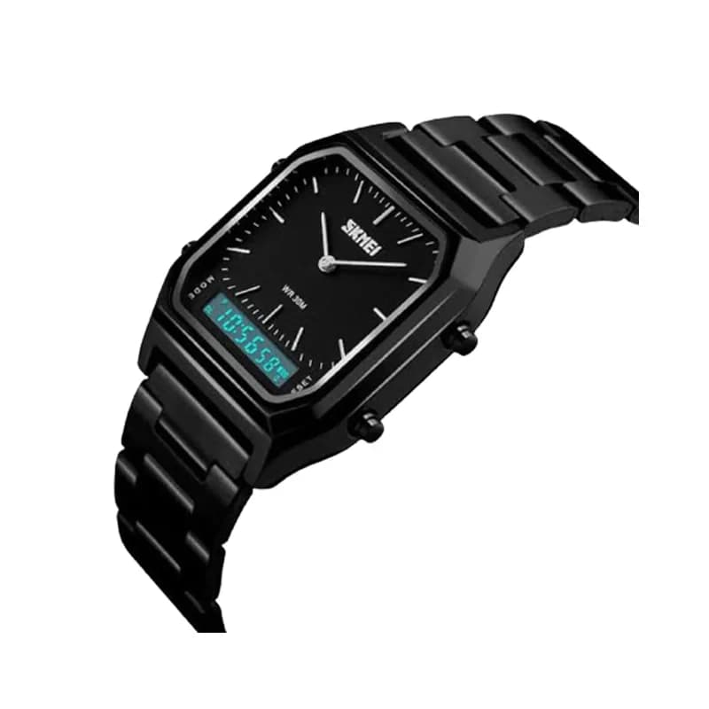 Skmei 1220 Casual Chronograph Stainless Steel Men’s Watch – Black