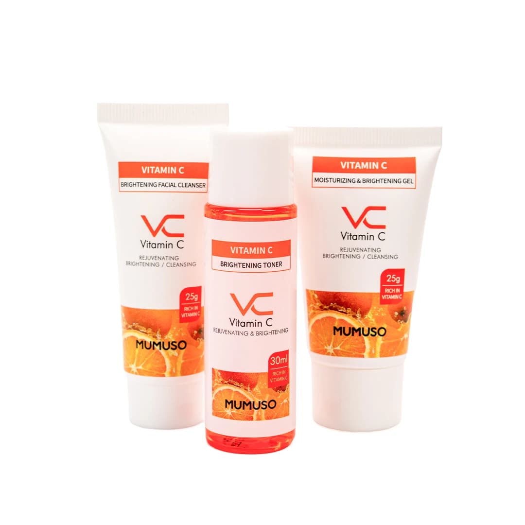 MUMUSO Vitamin C Smoothening & Brightening Skin Care Travel Set