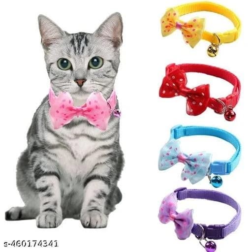 Adjustable Bow Cat Collar- 1 Pcs