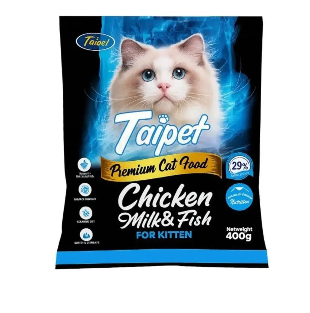 Taipet Kitten Food Chicken Milk & Fish 1kg