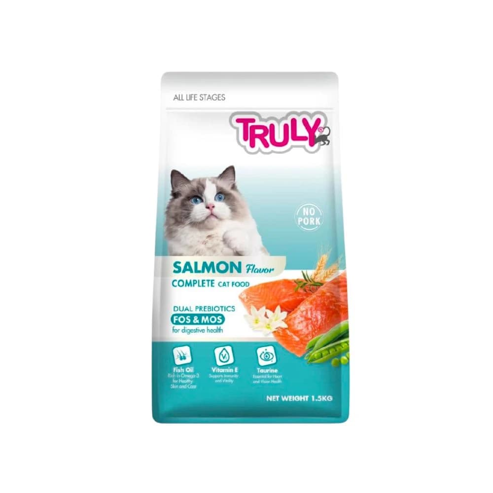 Truly All Life Stage Dry Cat Food Salmon 1.5kg