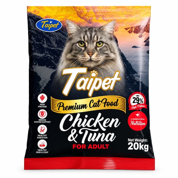 Taipet Adult Cat Food Chicken Tuna 20kg