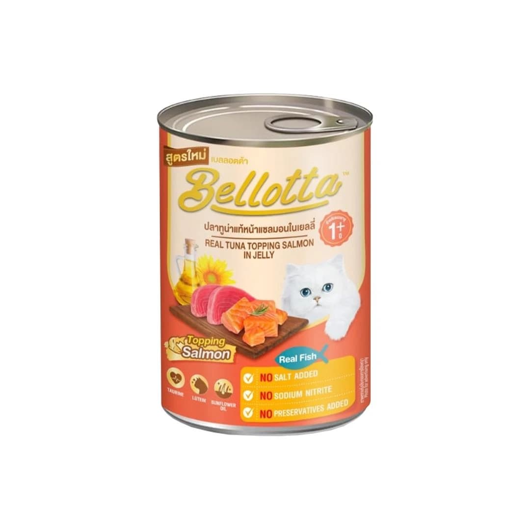 Bellotta Real Tuna Topping Salmon in Jelly 400gm