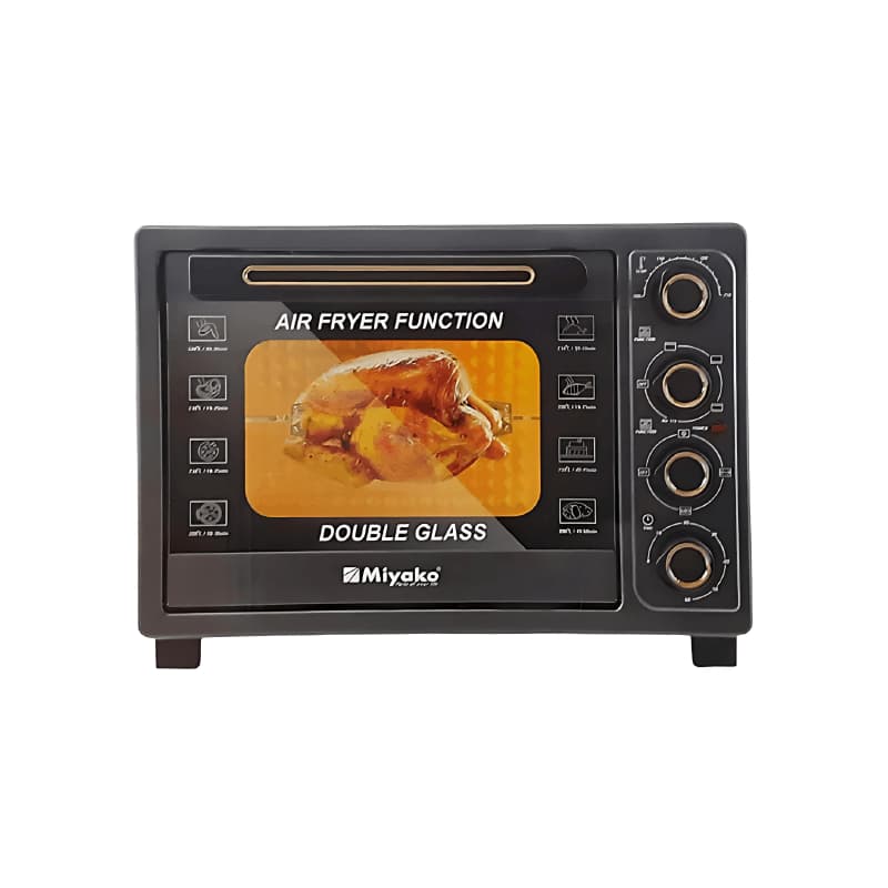 Miyako 45L Double Glass Door Multifunctional Electric Oven With Air Fryer (MT-450RCL-D-RB)