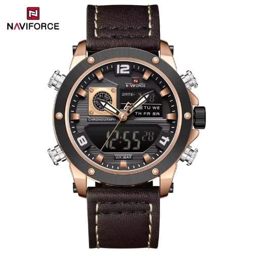 NAVIFORCE 9236 Leather Strap Watch for Men