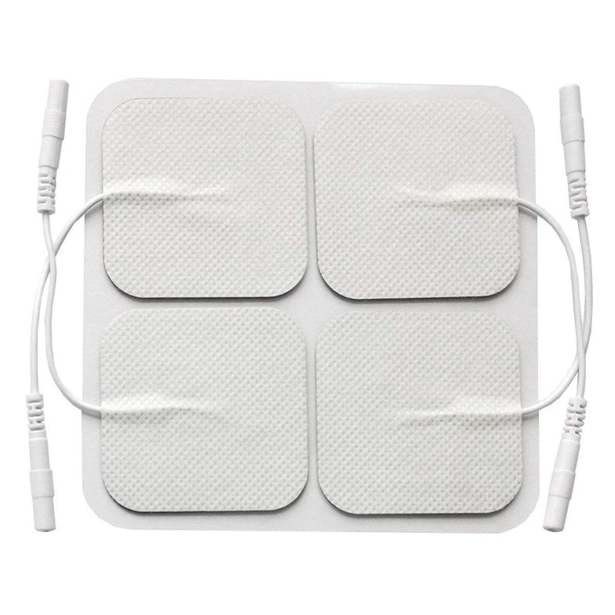 2 Pair 5x5cm Electrode Pads for Electric Tens Acupuncture Digital Therapy Machine for Slimming Electric Body Massager Frequency