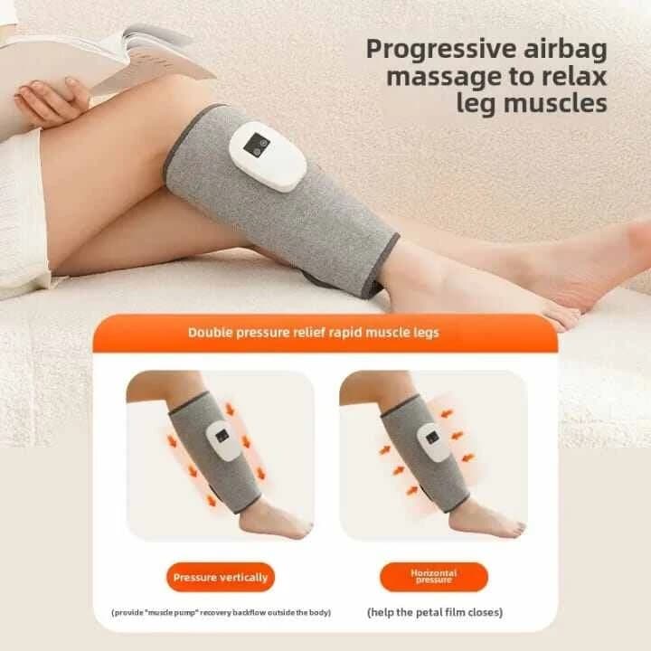 Leg Massager Air Compression for Blood Circulation and Pain Relief Pressotherapy Electric Kneading Airbag Calf Wrap Massage