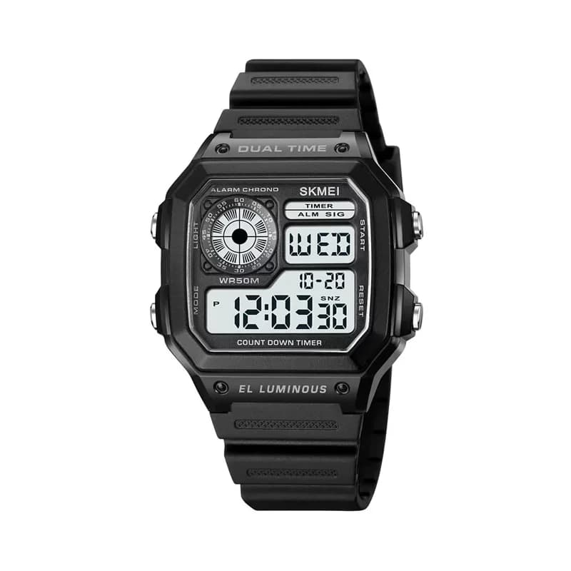 Skmei 1998 Multifunctional Sports Men’s Watch – Black