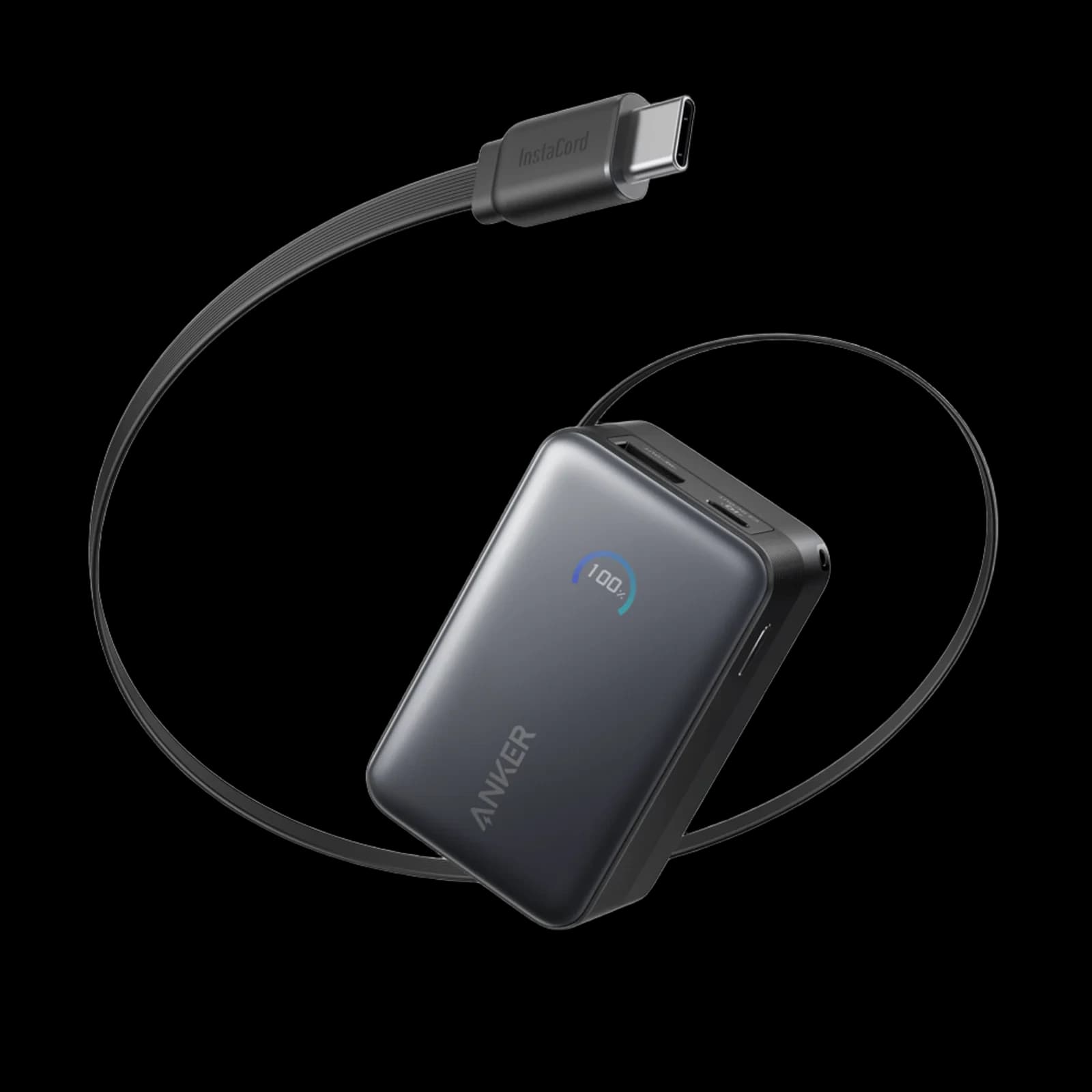 Anker Nano Power Bank 10000mAh 45W Built-In Retractable USB-C Cable