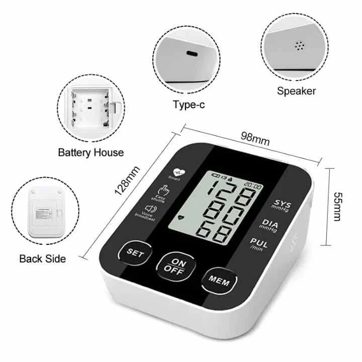 Digital Blood Pressure Machine Price Medical Sphygmomanometer Arm Pressure Device Bp Monitor