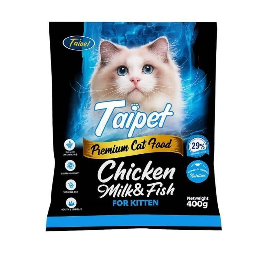 Taipet Kitten Food Chicken Milk & Fish 400gm