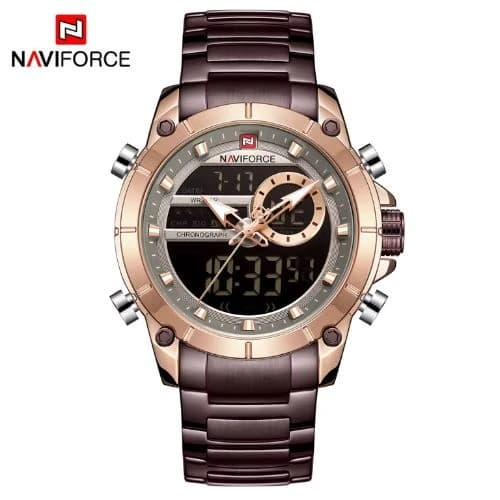 NAVIFORCE 9163 Stainless Steel Watch for Men