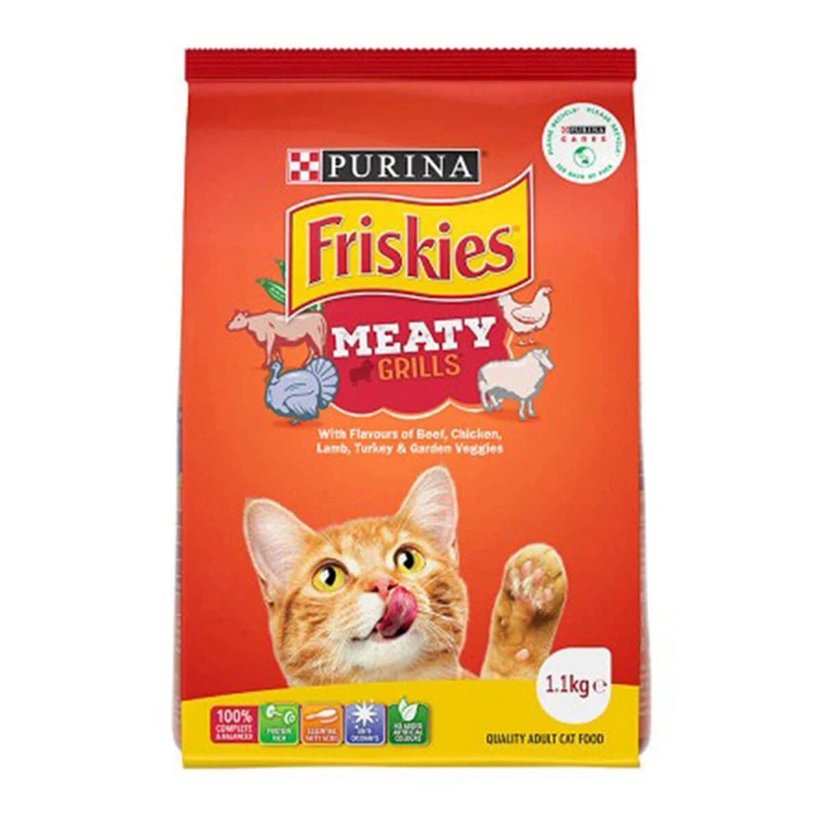 Purina Friskies Adult Meaty Grills Cat Food 1kg