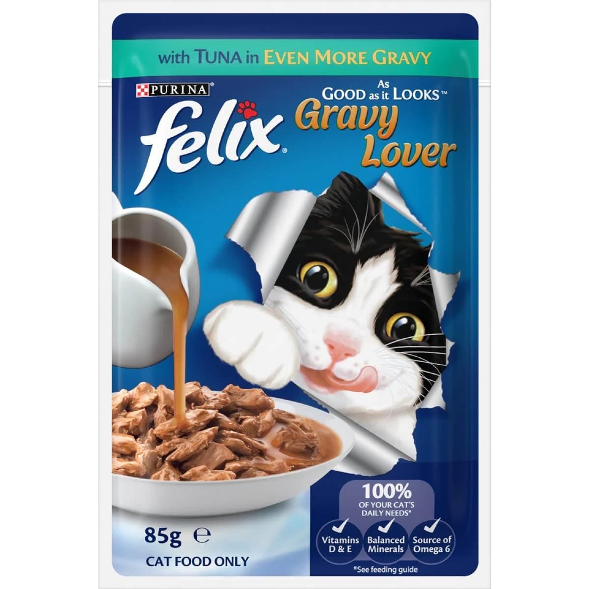 Purina Felix Adult Tuna In Gravy 85gm