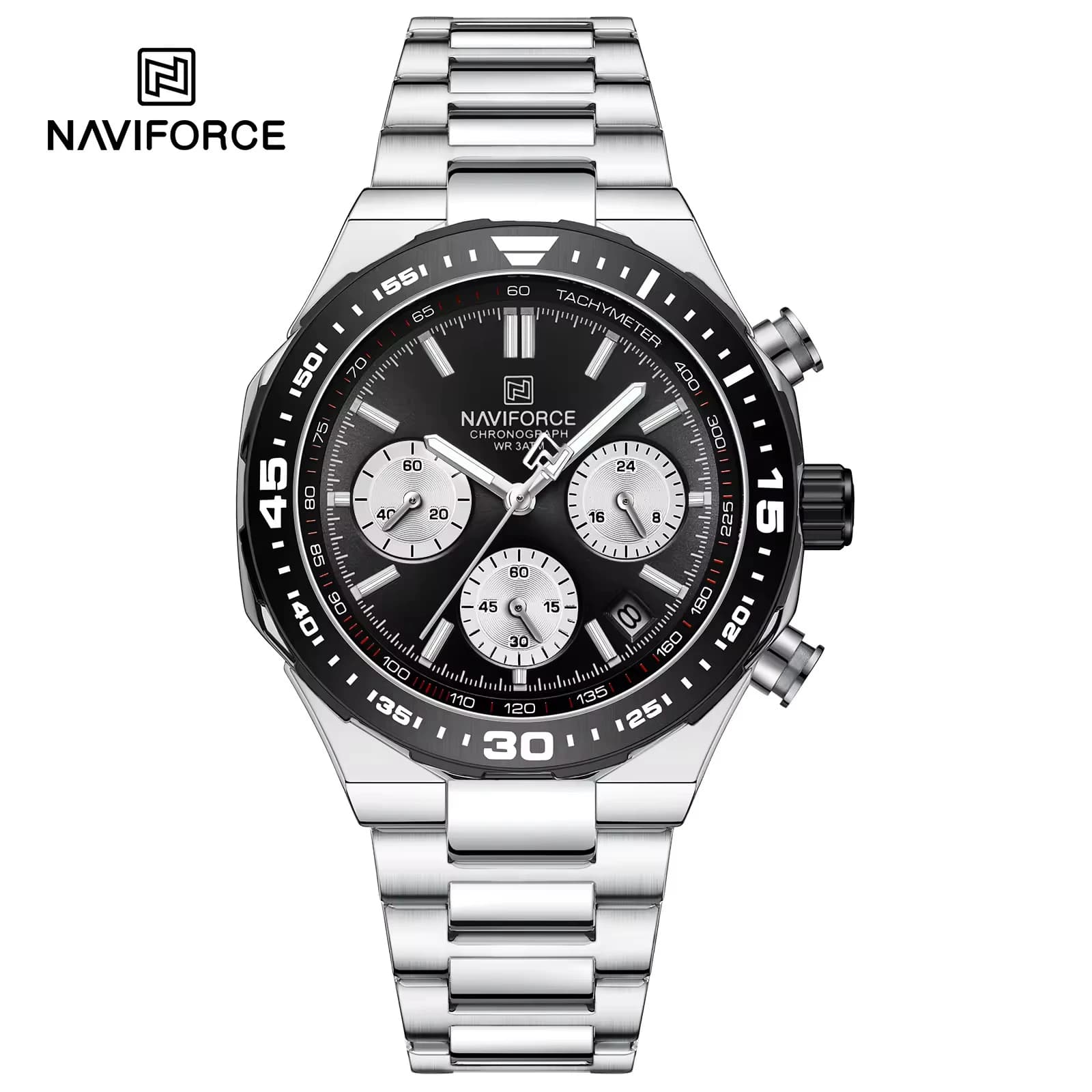 NAVIFORCE 8049 Stainless Steel Analog Watch for Men