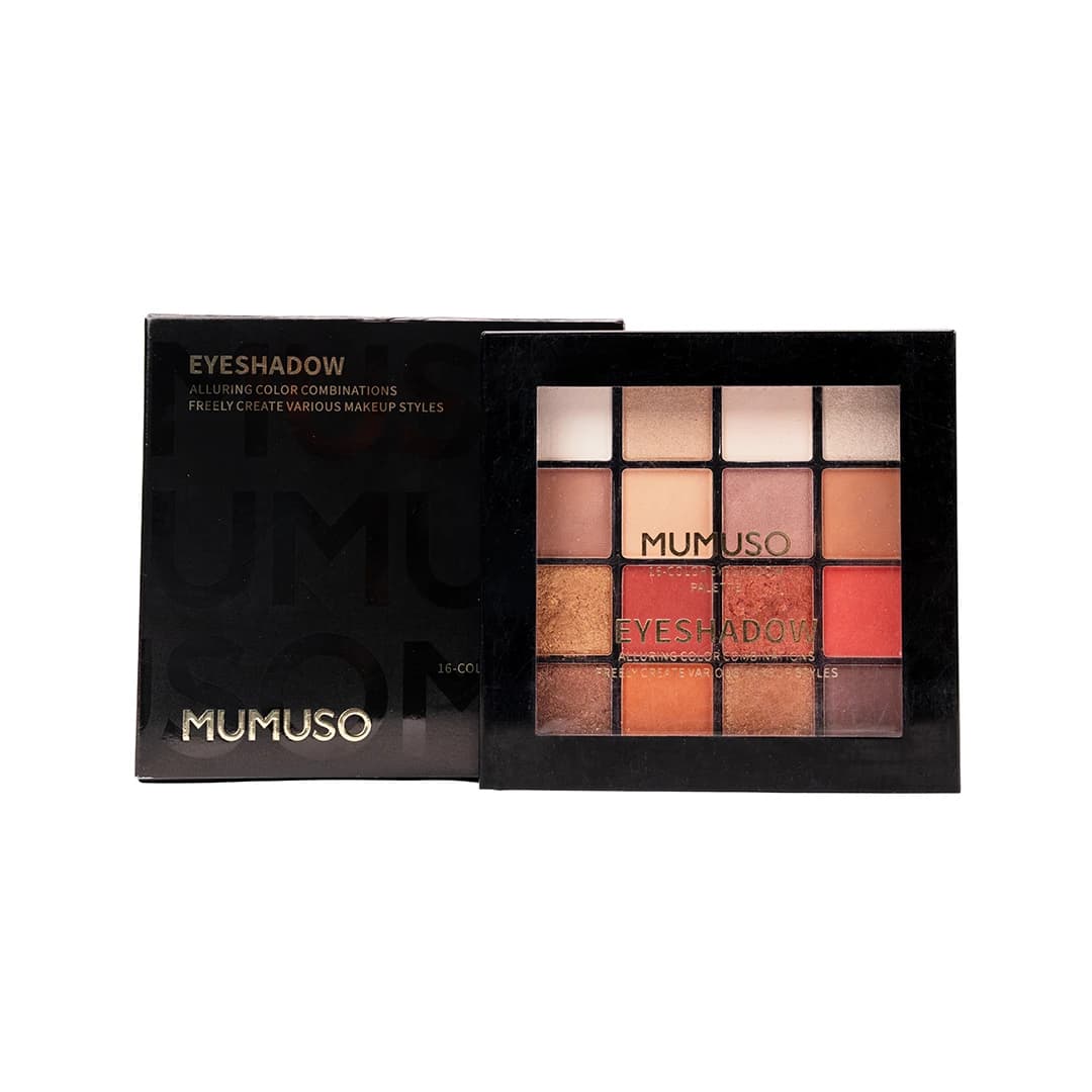MUMUSO 16-Color Eyeshadow Palette (Earth Tone)