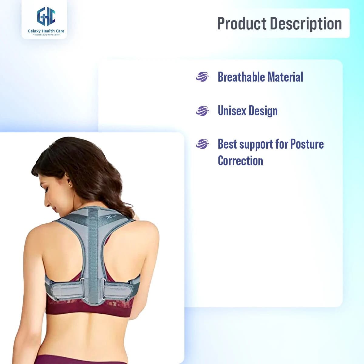 Posture Corrector For Men And Women - Adjustable Upper Back Brace For Clavicle To Support Neck, Back and Shoulder