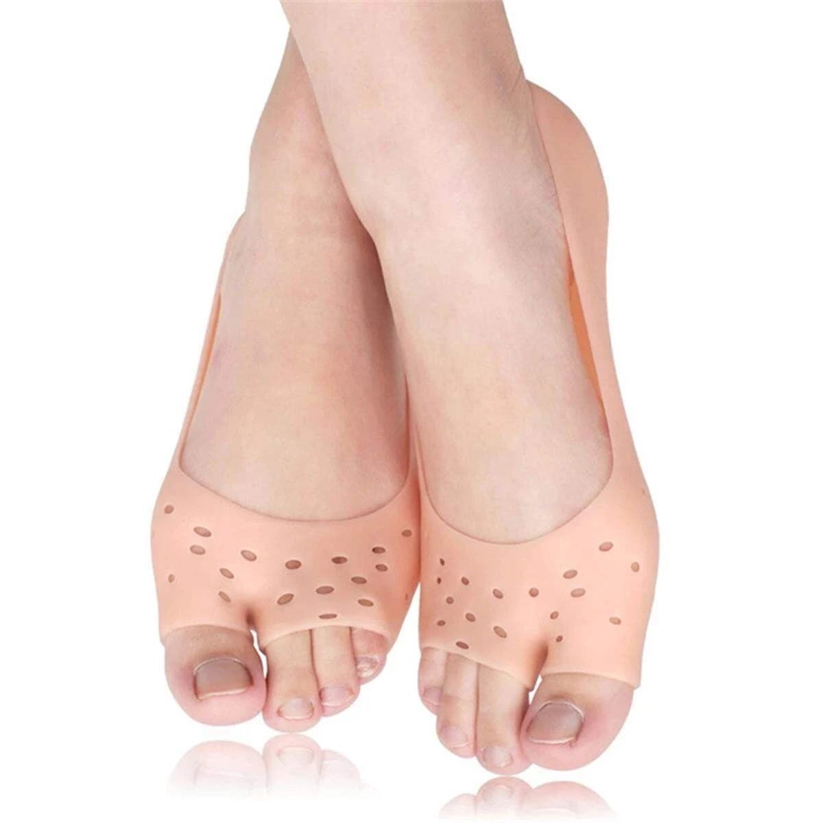 2 Pcs/Set Soft Silicone Moisturizing Gel Socks For Foot Care Protector Relieve Dry Non-slip Feet Protection Pain Relief Patch