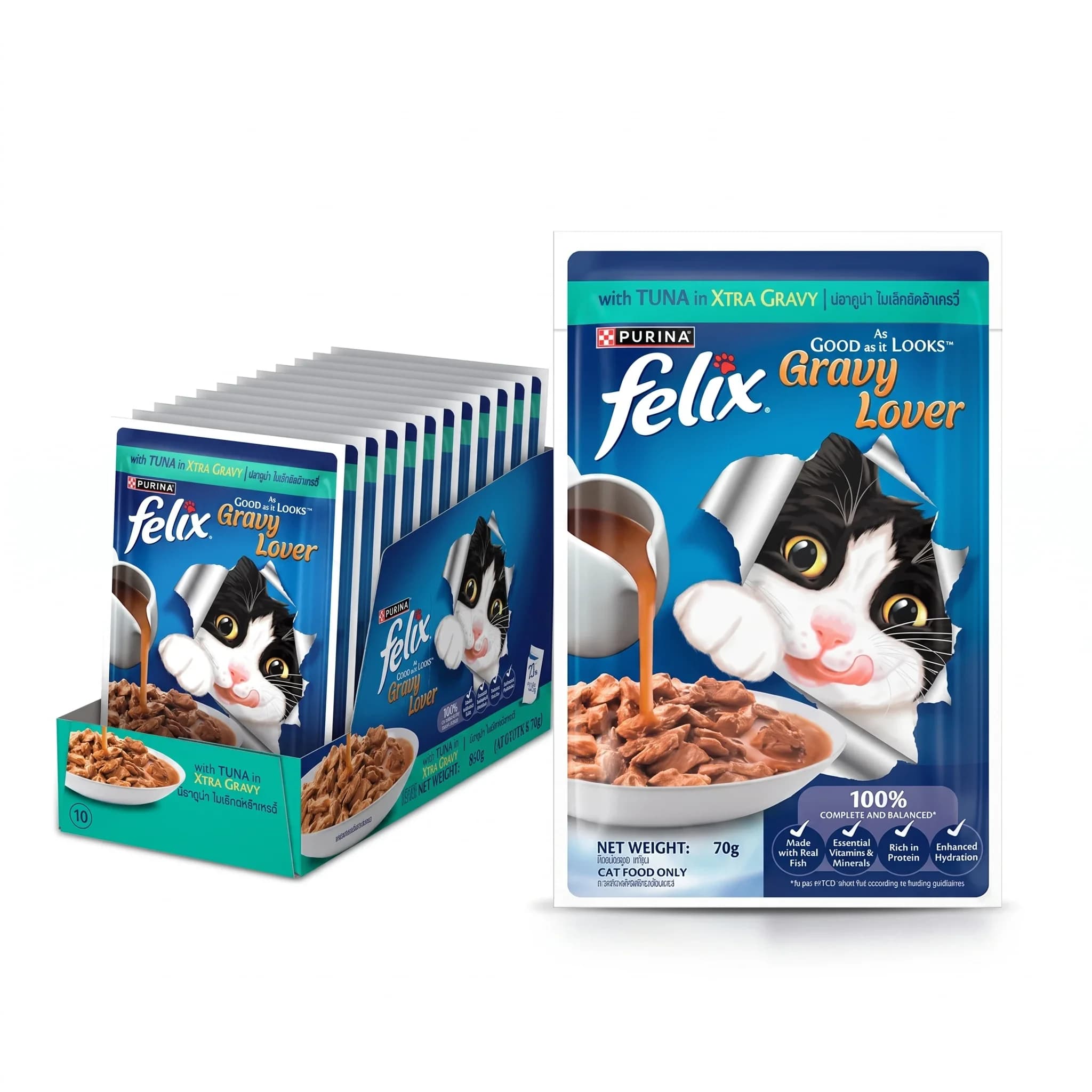 Purina Felix Adult Tuna In Gravy 85gm
