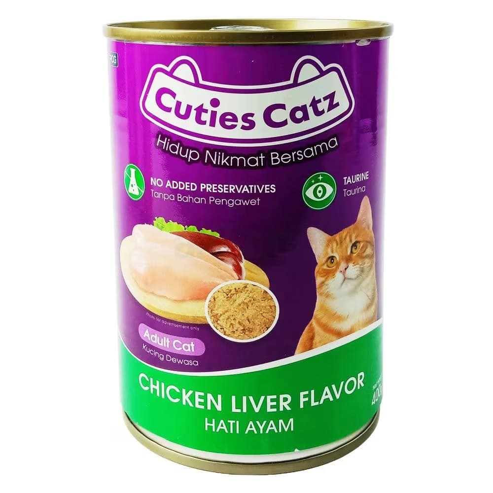 Cuties Catz Can Chicken Liver 400gm