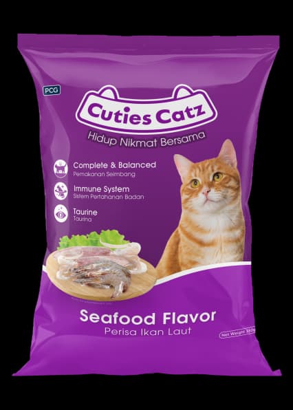 Cuties Catz Seafood 350gm