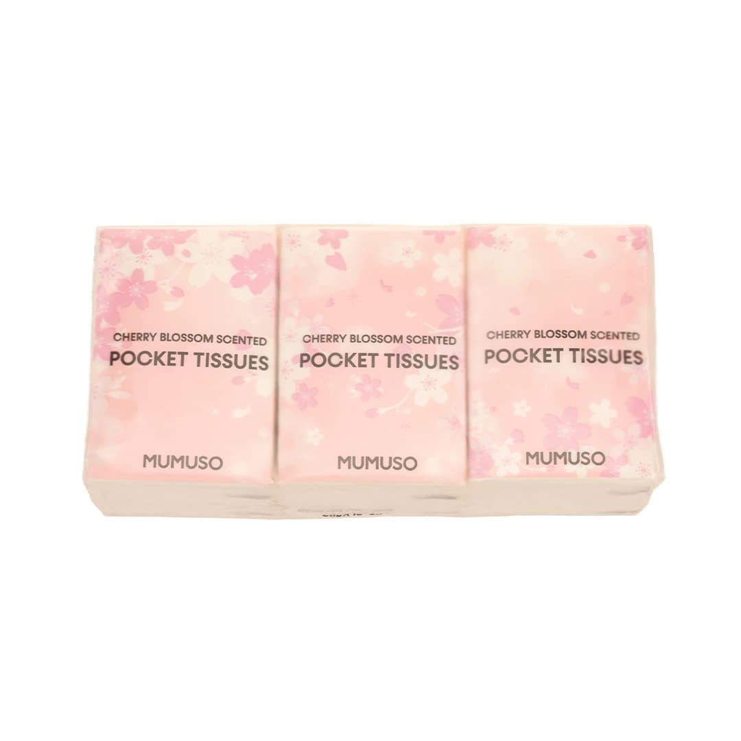 MUMUSO Cherry Blossom Scented Pocket Tissues