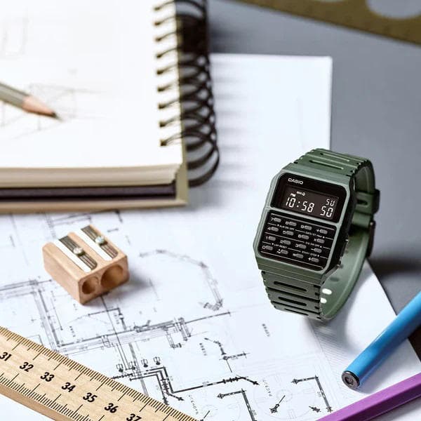 Casio Vintage Calculator Resin Belt Watch CA-53WF-3BDF