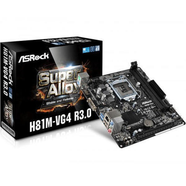 Picture of Asrock H81M-VG4 R3.0 Super Alloy ATX Motherboard