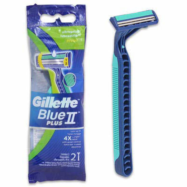 Picture of Gillette Blue II Plus Disposable Razor - Combo of 3