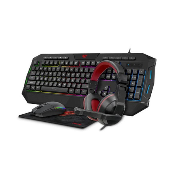 Picture of HAVIT COMBO (4in1) KB501CM Gaming Wired Keyboard, Mouse, Headphone, Mousepad