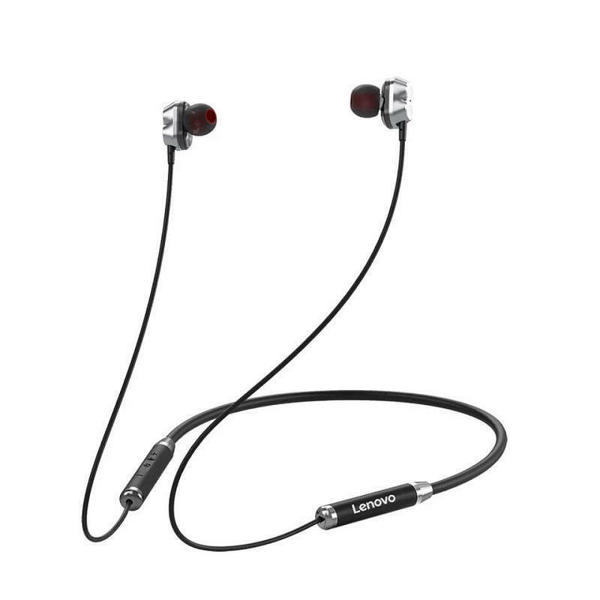 Picture of Lenovo HE08 Wireless Neckband In-Ear Headphones – Black