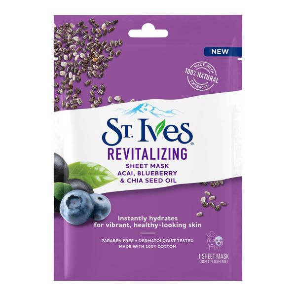Picture of St. Ives Revitalizing Sheet Mask with Superfoods 23ml