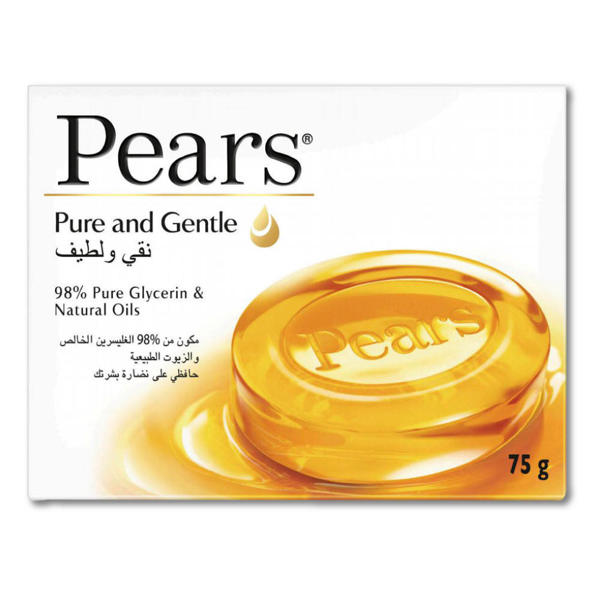 Picture of Pears Pure and Gentle Soap Glycerin & Natural Oils 75gm