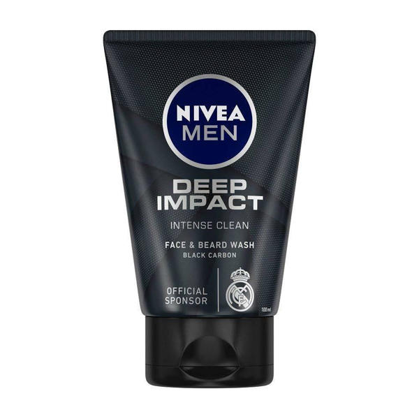 Picture of NIVEA MEN Deep Impact Intense Clean Face & Beard Wash 100ml