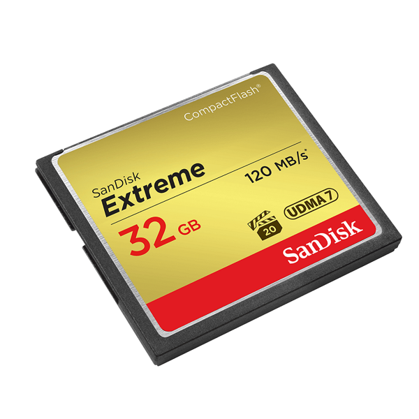 Picture of SANDISK 32GB COMPACT FLASH CARD EXTREME # SDCFXSB-032G-G46