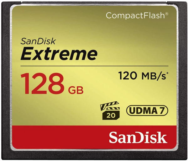 Picture of SanDisk Compact Flash Card 128 GB EXTREME