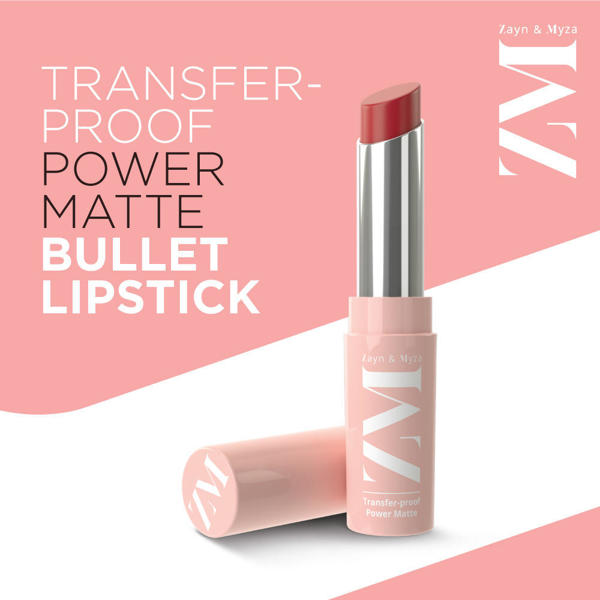 Picture of Zayn & Myza Transfer-Proof Power Matte Lipstick - Blushing Beauty-3.2g