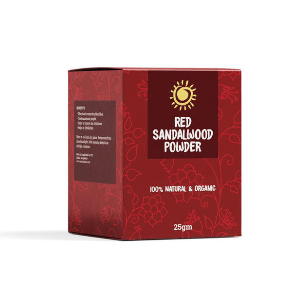 Picture of Rajkonna 100% Natural & Organic Red Sandalwood Powder - 25gm